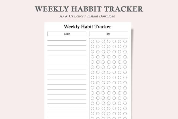 Download Weekly Habit Tracker,Routine Tracker - Tracker Collection
