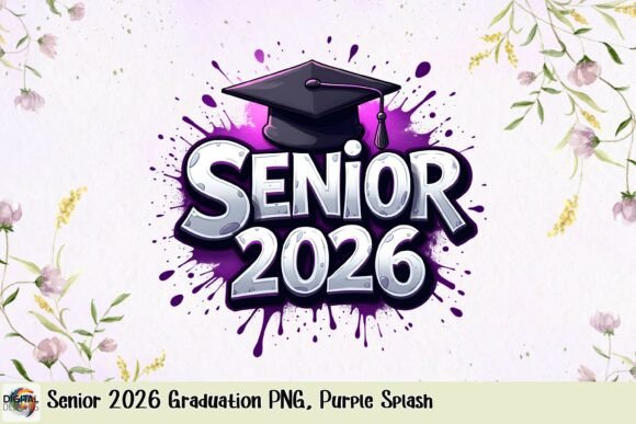 Download Senior 2026 Graduation PNG, Purple Splash - 2026 graduation Collection