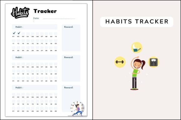 Download Habits Tracker Template - Tracker Collection