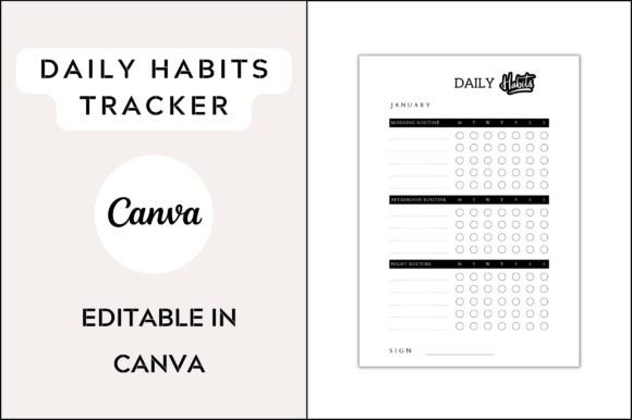 Download Premium Daily Habits Tracker Template - Tracker Collection