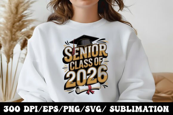 Download Senior 2026 Graduation Typography Design - 2026 graduation Collection