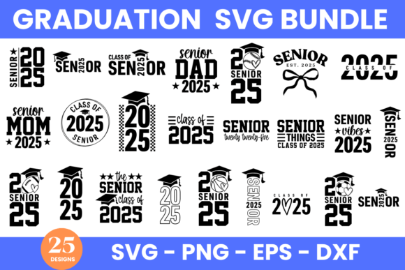 Download Graduation 2025 SVG Bundle - Graduation 2025 Collection