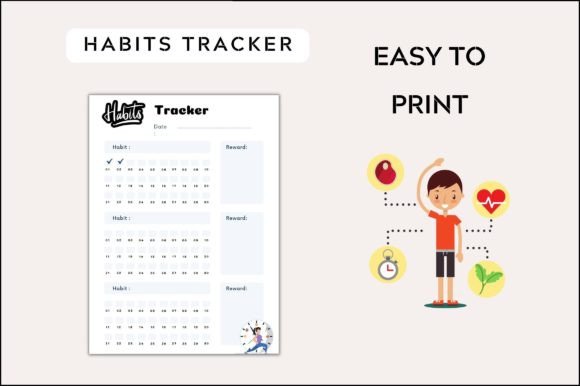 Download Printable Habits Tracker for Everyone - Tracker Collection